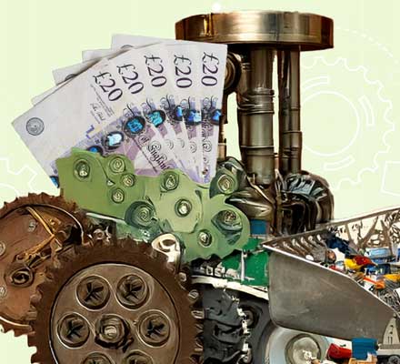 Money processing machine